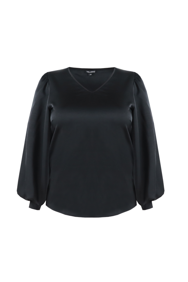 Donna Satin Top by Exxcellent