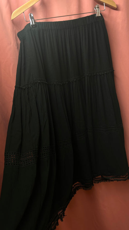 Secondhand Black Bohemian Skirt