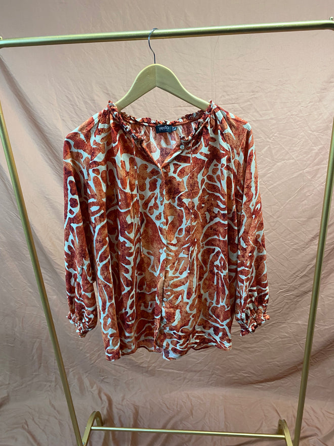 SH yesta rood/oranje blouse
