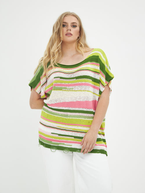 Mat Fashion Colorfol Knitwear Shirt 5108