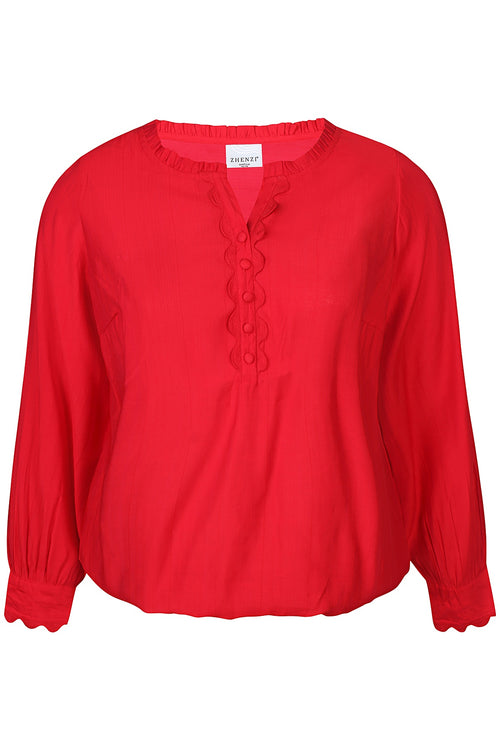 Orra Red Blouse by Zhenzi