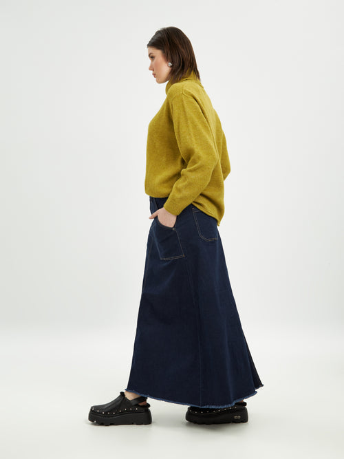 Jeans skirt dark blue by Mat Fashion 6000