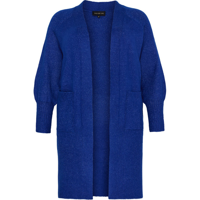 62370 Long Cardigan With Balloon Sleeves by No 1 By Ox