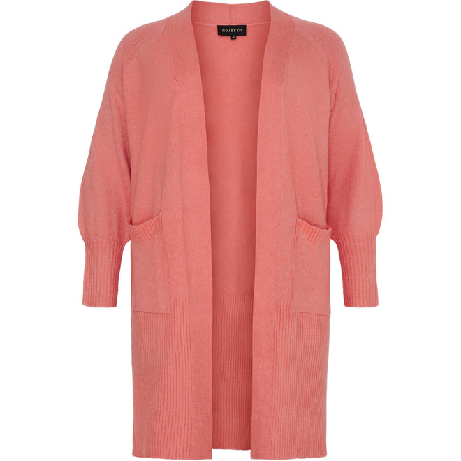 62370 Long Cardigan With Balloon Sleeves by No 1 By Ox