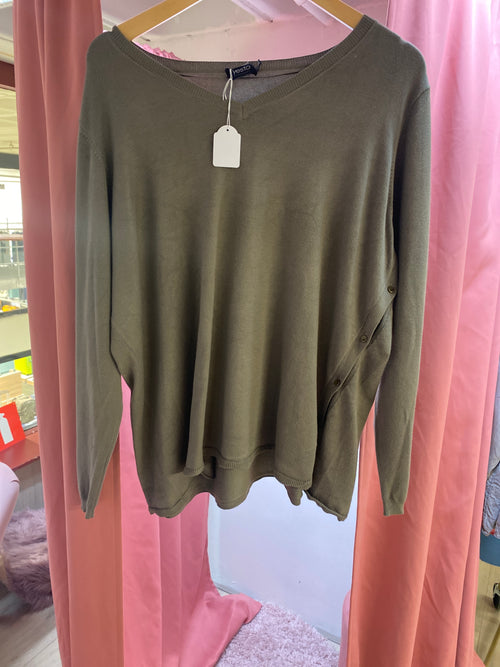 s0 yesta groene sweater maat48