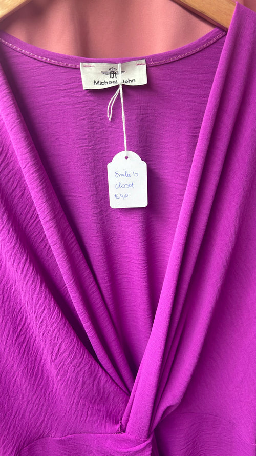 Emilie's Closet Secondhand Purple Twirl Dress Michael John