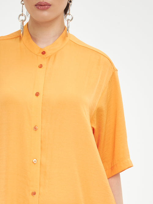 Mat Fashion Orange/ Blue Papaya Dress