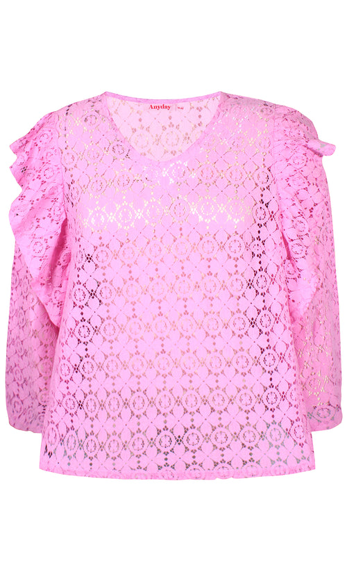 Anyday Emilia Pink Lace Blouse