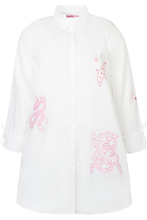 Amaya White Dress 219 by Anyday