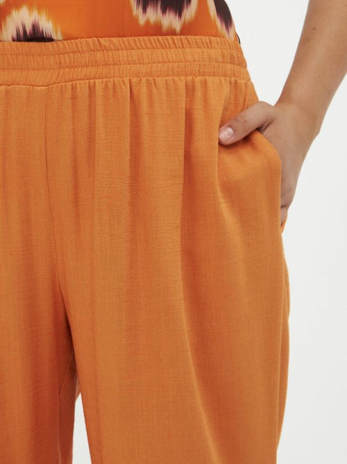 Mat Fashion Carrot Linnen Trousers