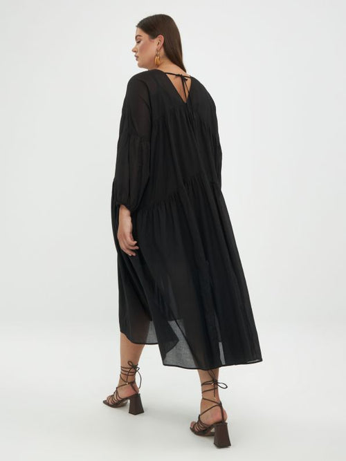 Mat Fashion Black Dress
