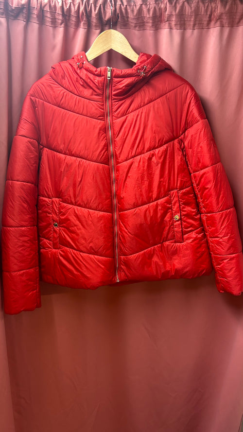 Romy's Mom Closet Secondhand Tommy Hilfiger Red Puffer Coat