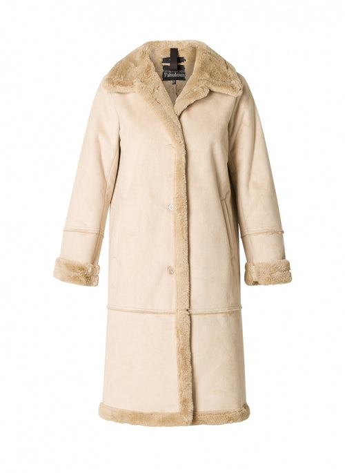 Yesta Necla Soft Winter Coat with Faux Fur