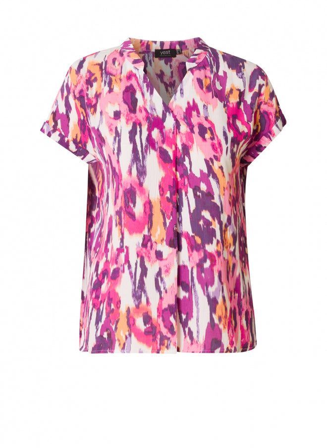 Yesta Agnes Shirt Fushia/Multicolour