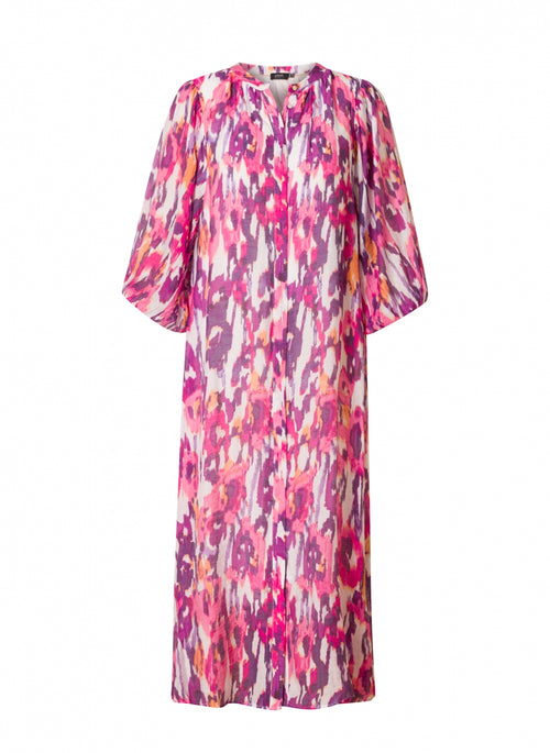 Yesta Aicheline Dress Fushia/Multicolour