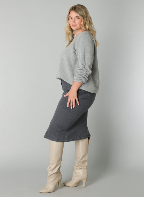 Venora Essential Sweater by Yesta (available in Grey & Red)