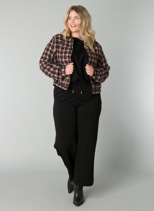 Romijn Soft Bestseller Wide Fit Trousers in Black by Yesta