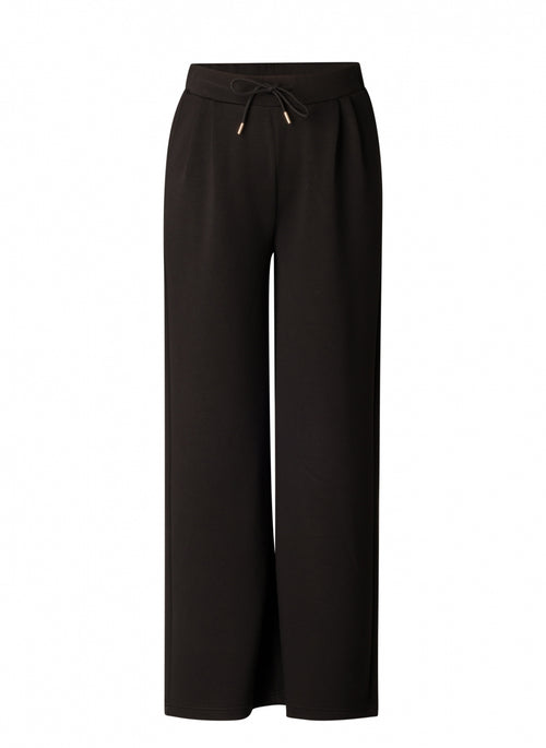 Romijn Soft Bestseller Wide Fit Trousers in Black by Yesta