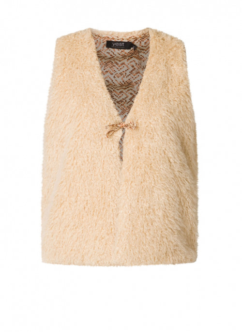 Safiya Faux Fur Gilet by Yesta