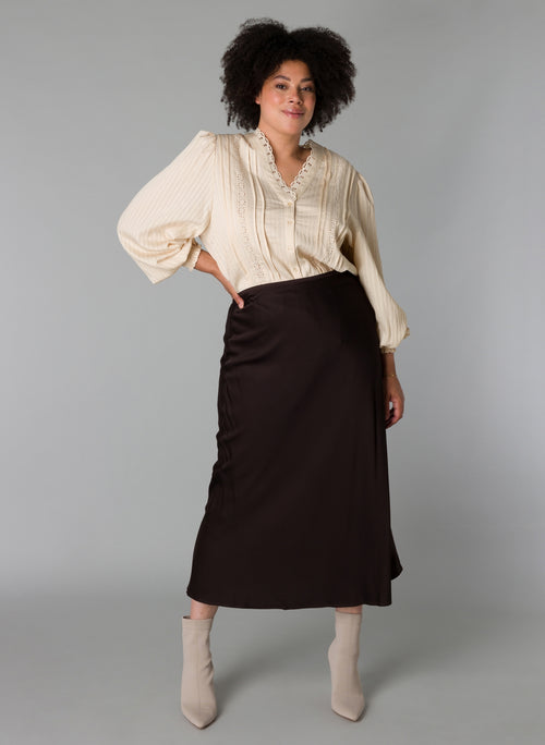 Sahara Satin Skirt by Yesta