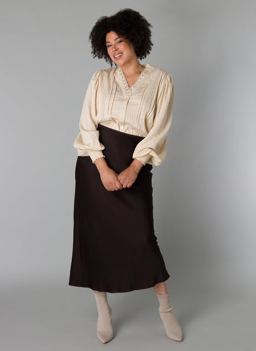 Sahara Satin Skirt by Yesta