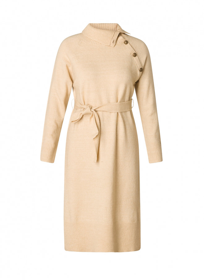 Salvadora knitwear beige dress by Yesta