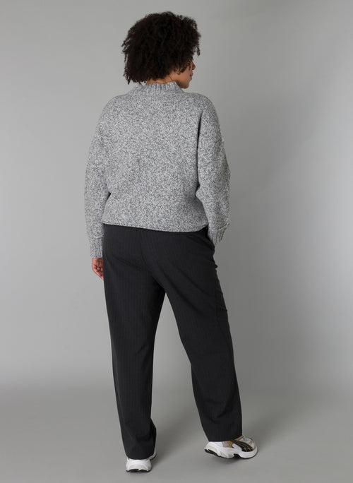 Seina grey suit pants by Yesta