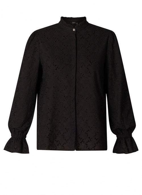 Tamana black lace blouse by Yesta