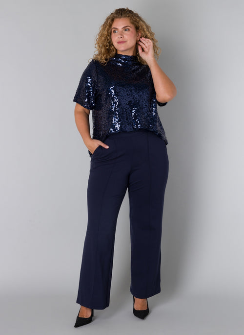 Wincy Essential Sequin trousers by Yesta (in blue or black)