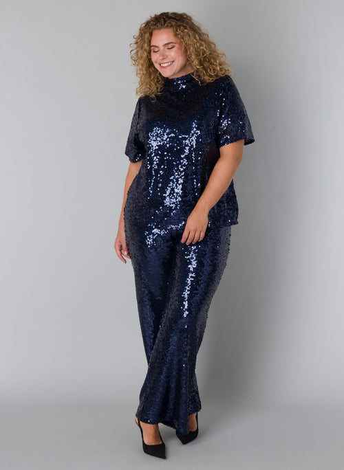 Wincy Essential Sequin trousers by Yesta (in blue or black)