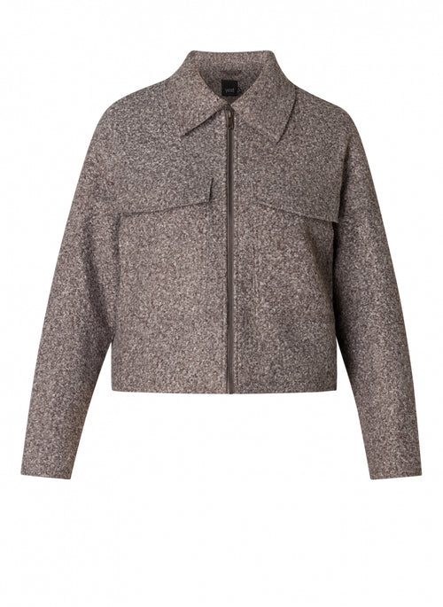 Shelby Grey Teddy Jacket by Yesta