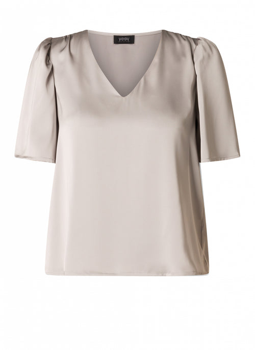 Tjiske Satin Shirt by Yesta (available in 3 colors)