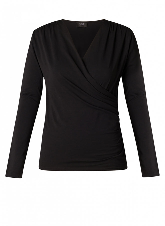 Trude Black Top by Yesta