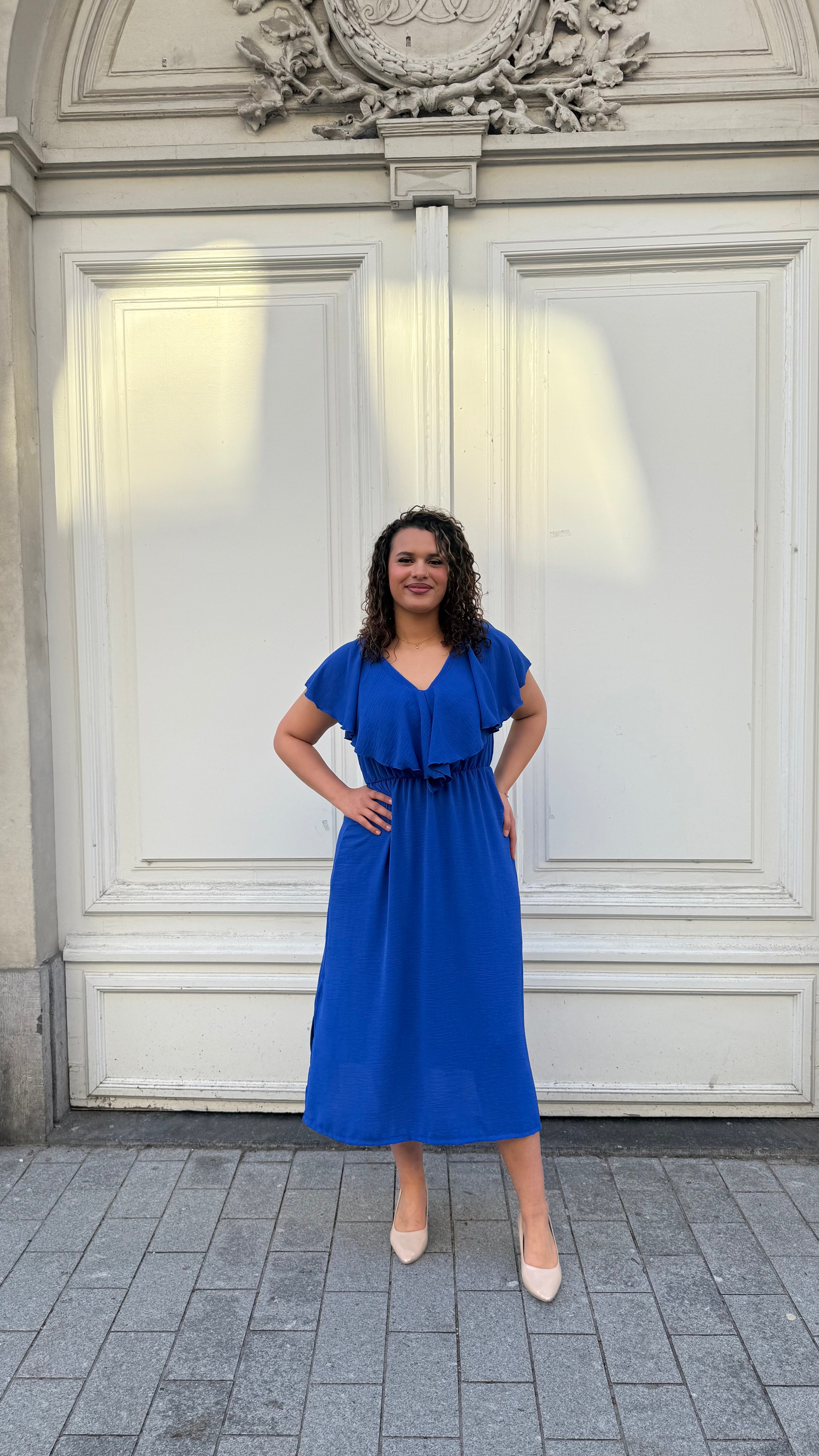 92682 Romantic Playful Dress by Curviss (Available in 2 colors)