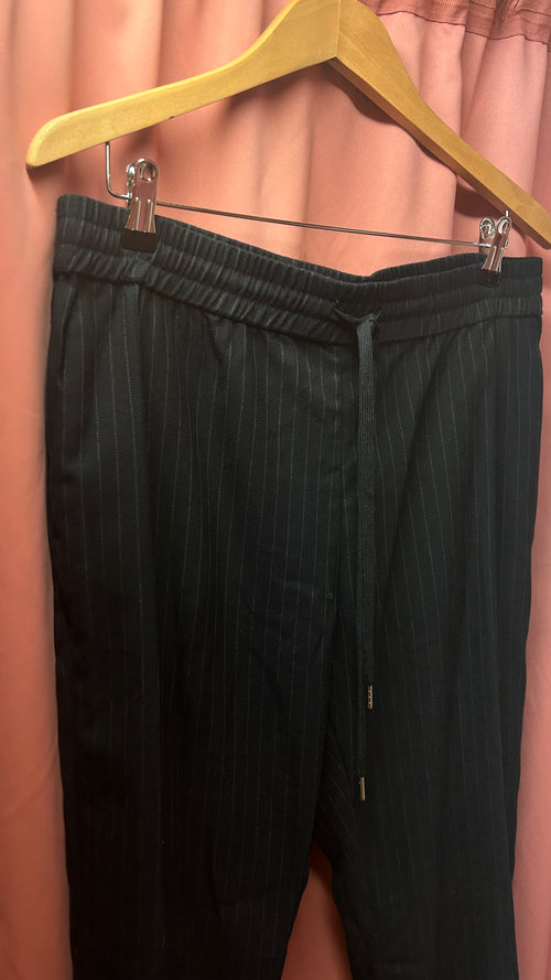 Emilie's Closet Secondhand Striped Blue Trousers