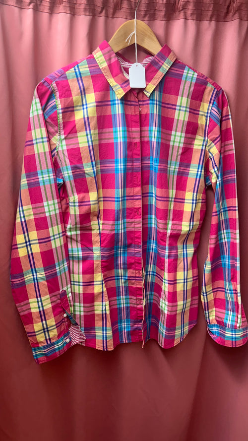 Joni's Closet Secondhand Geruit Multi Color Blouse