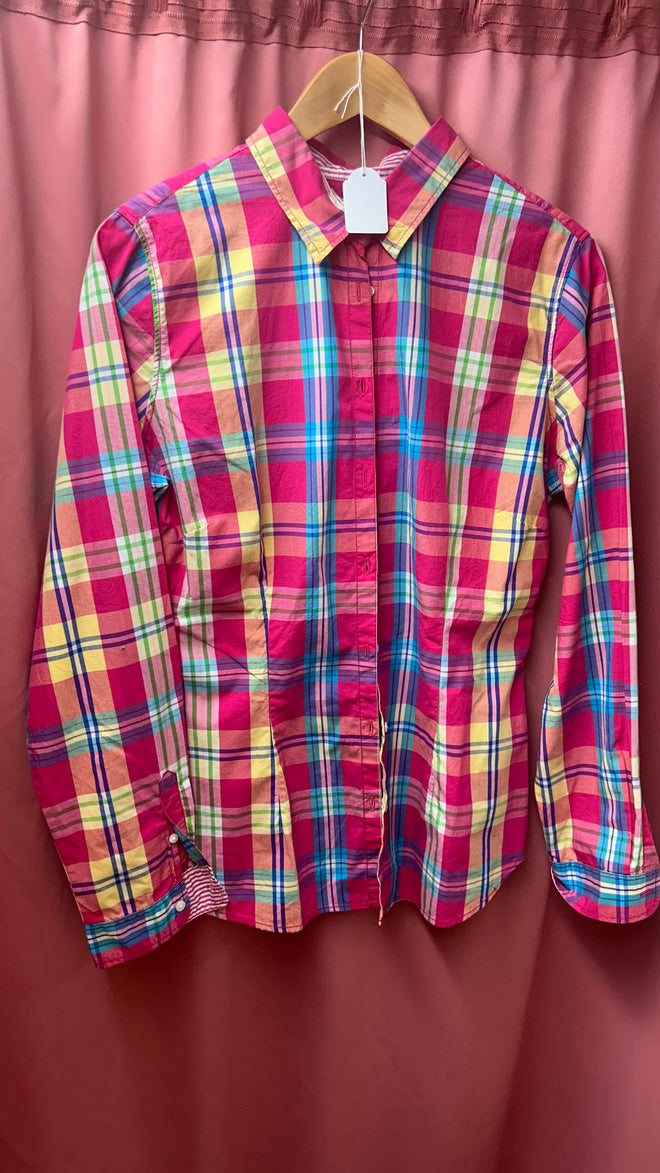 Joni's Closet Secondhand Geruit Multi Color Blouse