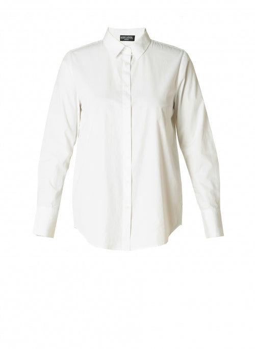Base Level White Button up blouse