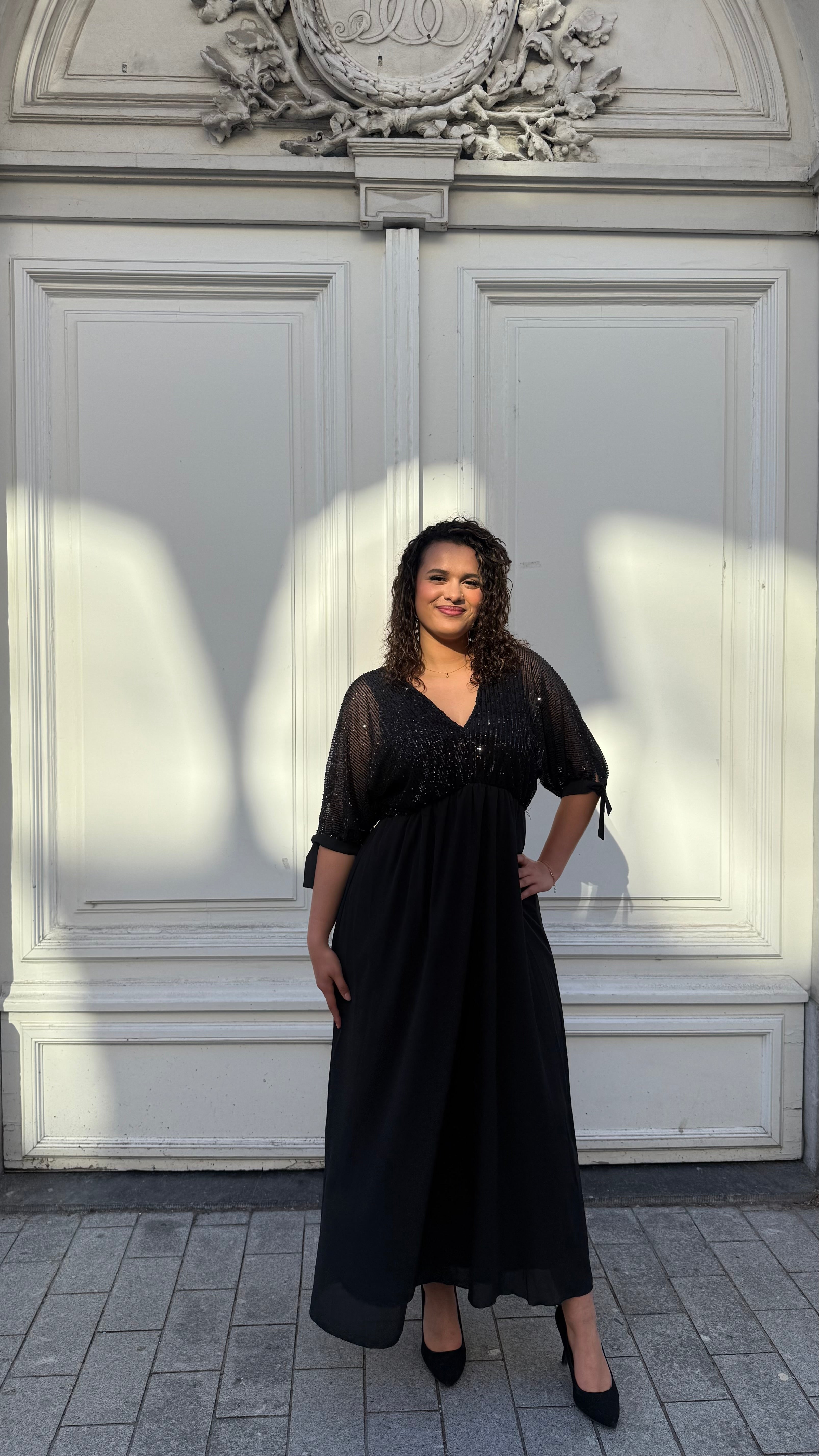 92743 Glitter dress by Curviss (Available in 2 colors)