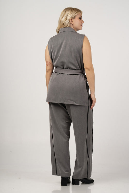 Curviss 61616 Grey Jacket Short Sleeves