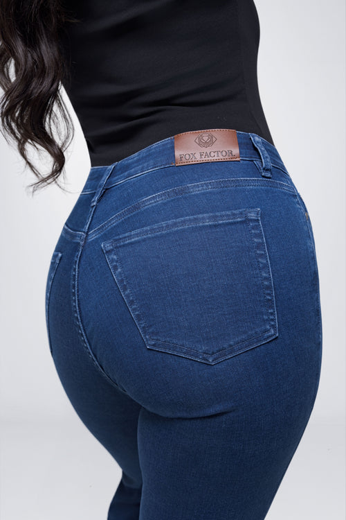 Fox Factor Bobi Soho Blue Flared Jeans for Curves L32