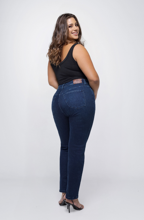 Fox Factor Rio River Blue Straight Fit Jeans for Curves (L30, 32 & 34)