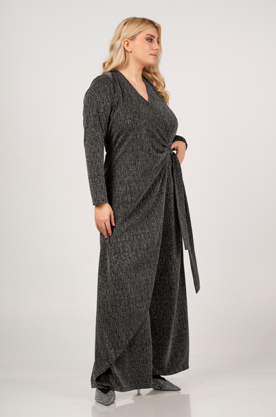 Black Silver Special Jumpsuit 47450 by Curviss