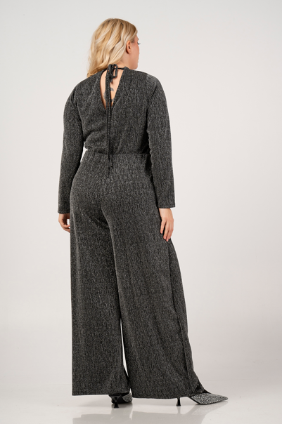 Black Silver Special Jumpsuit 47450 by Curviss