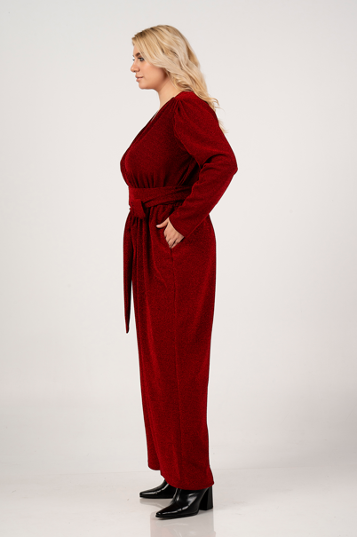 Red Jumpsuit 47456 by Curviss