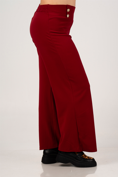 Trousers with button detail 41448 by Curviss (available in 2 colors)