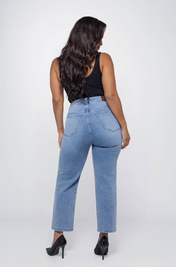 Fox factor Rio Ruby Blue Straight Jeans for Curves L29
