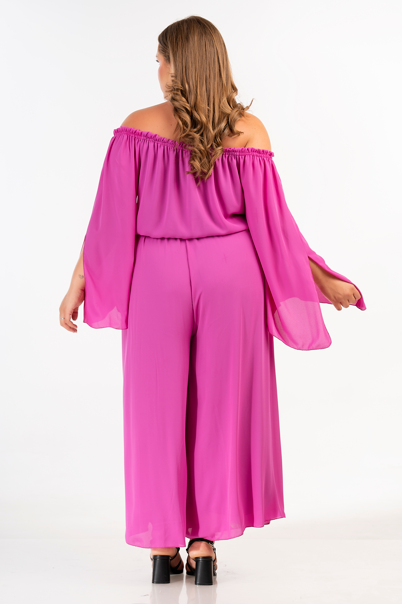 47826 Pink Off-Shoulder Jumpsuit (Last One!)