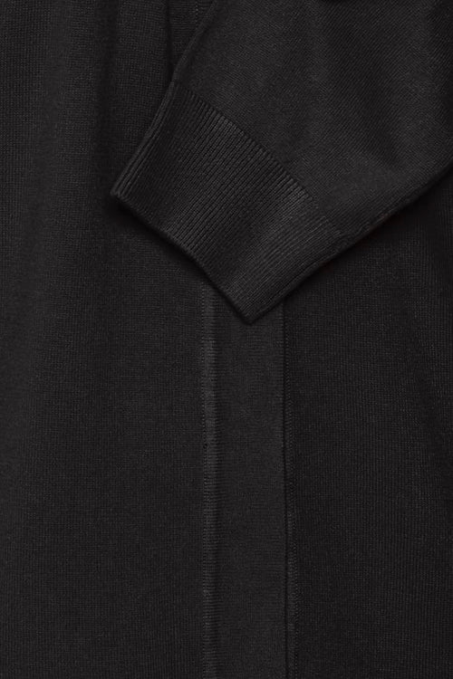 Fransa Basic Black Knitted Vest