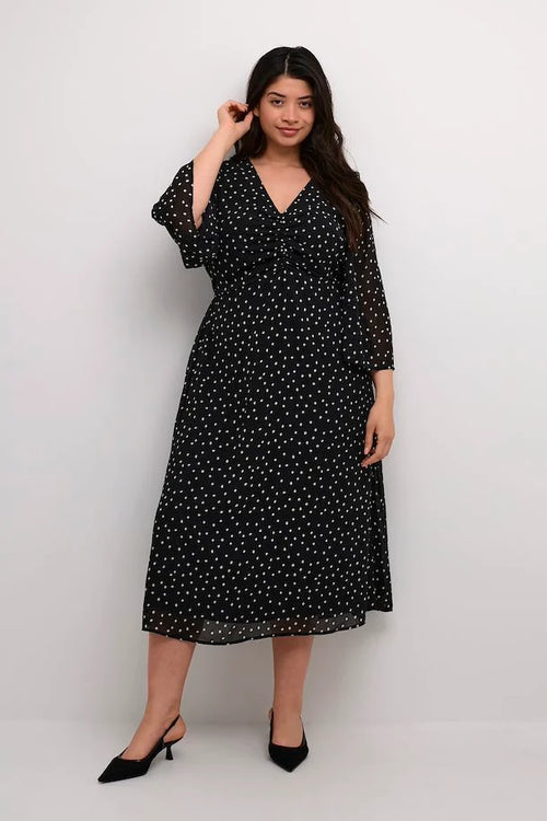 Sallie dress (polkadot) by Kaffe Curve